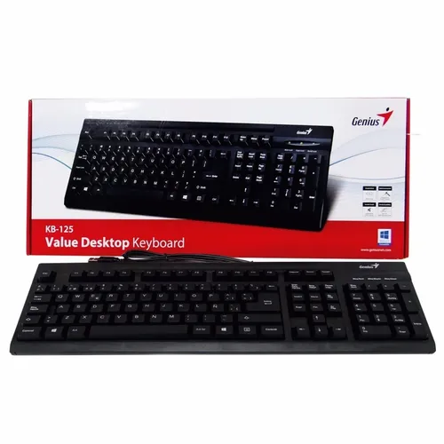 TECLADO GENIUS KB125 BLACK ESP USB